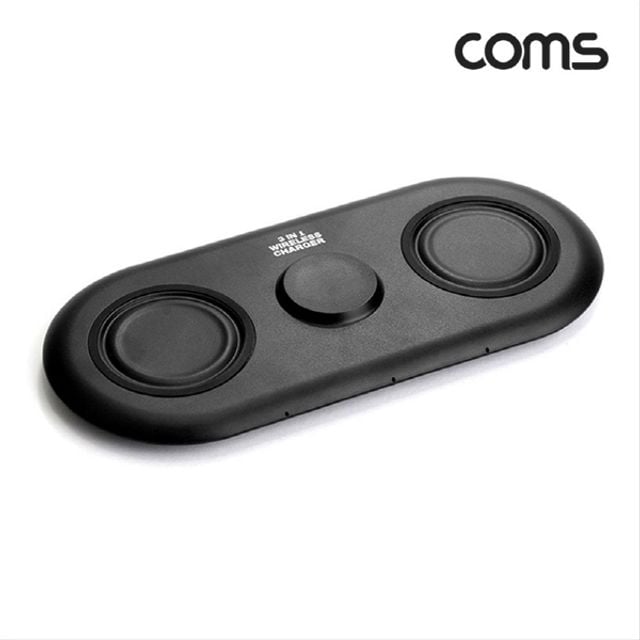무선 충전기 갤럭시워치 버즈 3 in 1 Black 고속충전 - 상품 이미지