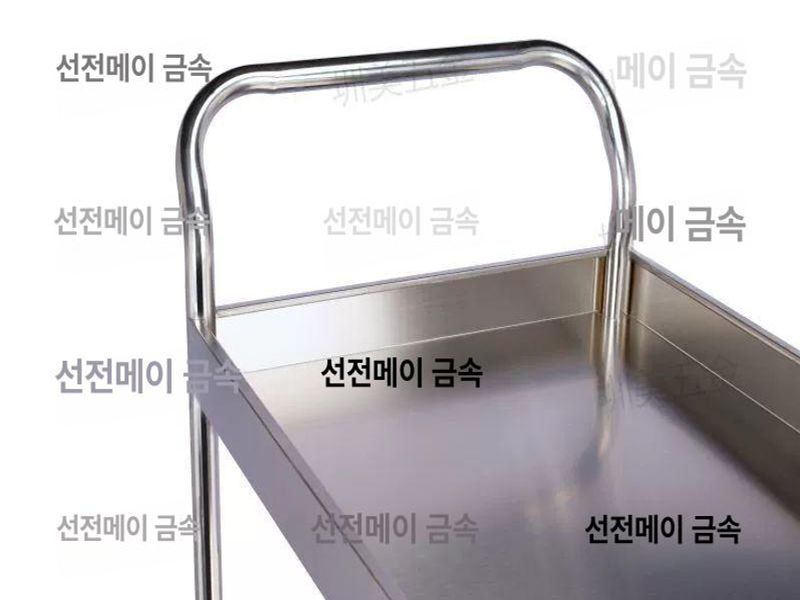 SUS 304 카트 스테인레스 운반 대차 3단 2단 이동식 - 상세 이미지 3