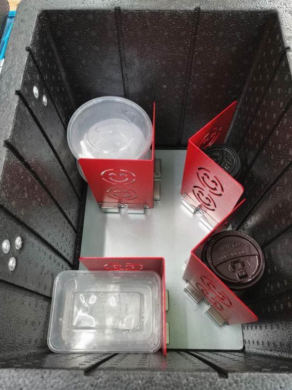배달통자석판 피자박스 고정 배달용 칸막이 분리대 스쿠터 - 상품 이미지