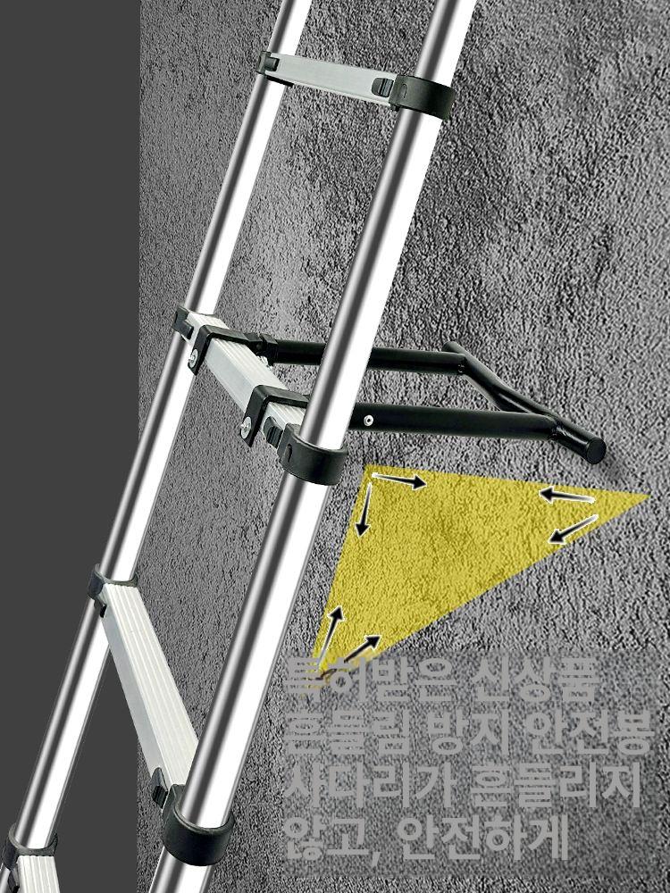 헤링본 사다리 접이식 직선형 5m 고층 알루미늄 스텝 래더 - 상세 이미지 2