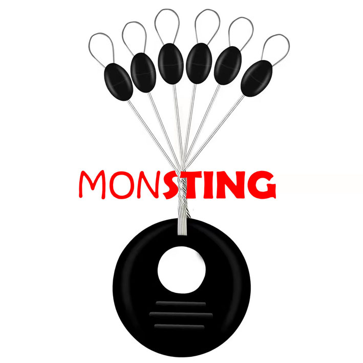몬스팅 찌멈춤고무 텍사스리그 프리리그 싱커고정용 채비멈춤고무 - 상품 이미지