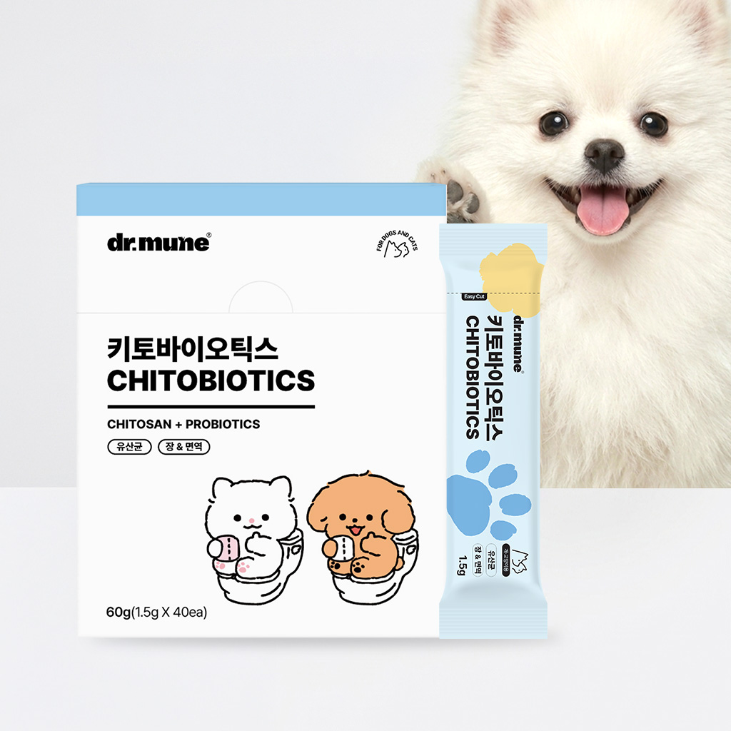 닥터뮨 키토바이오틱스 강아지 고양이 유산균 영양제 장&면역 프로바이오틱스 40p - 메인 이미지