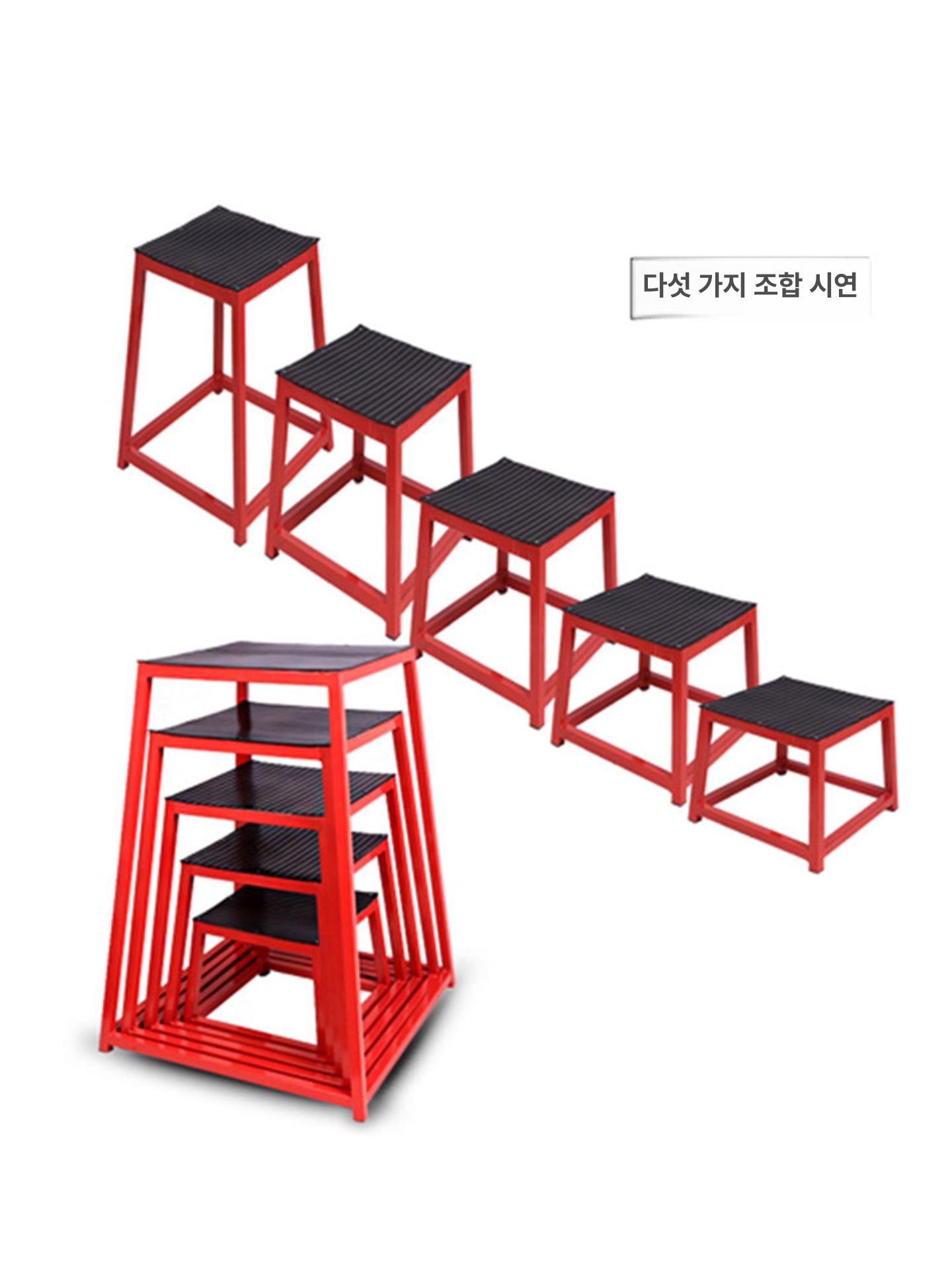 최강 크로스핏 점핑박스 소프트 철제 운동 스텝 실내 상자 런지 에어로빅 헬스 유산소 - 상세 이미지 5