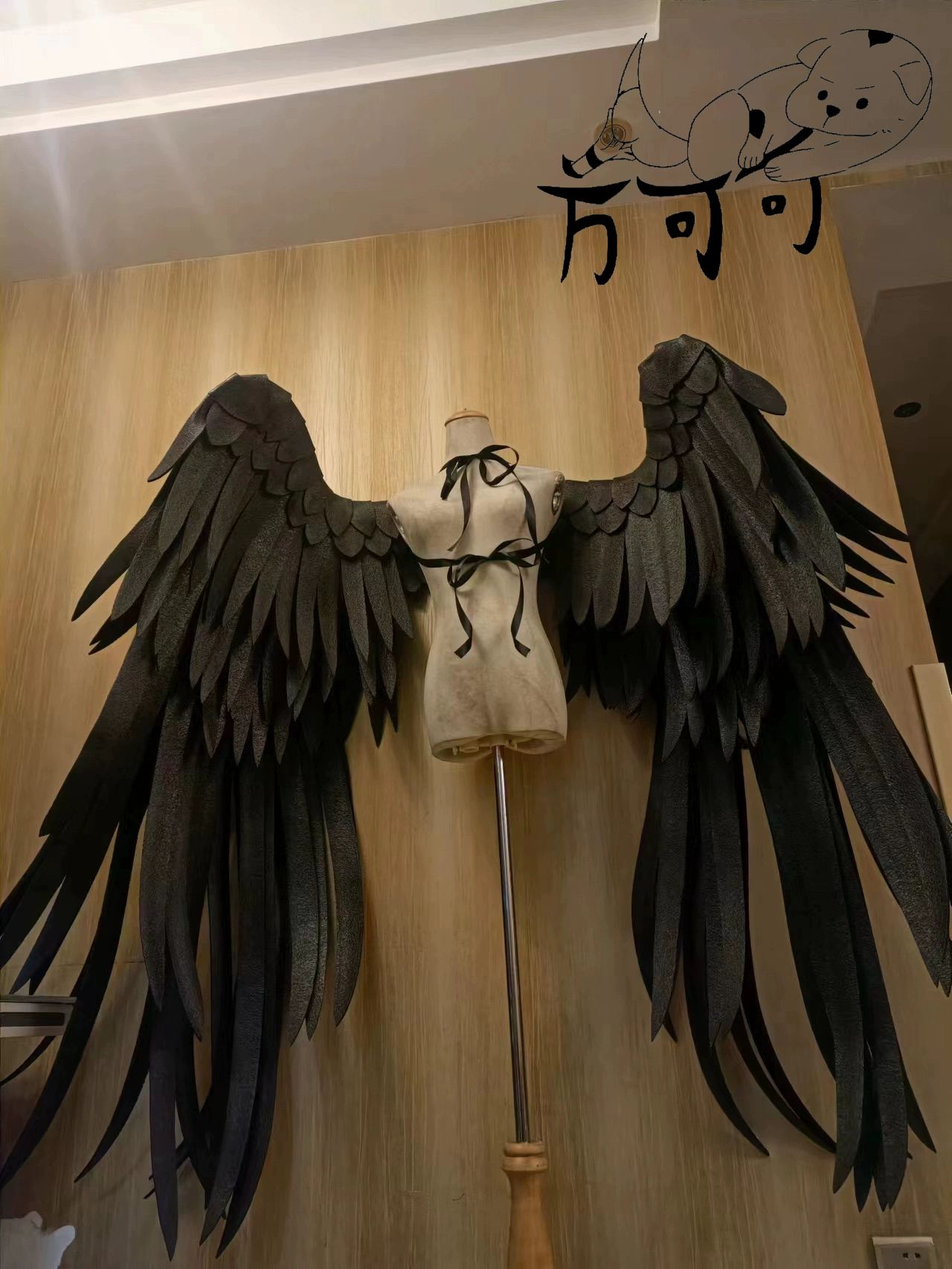 무대 날개 천사 코스프레 연극 페더 화이트 공연 소품 윙스 - 상세 이미지 2