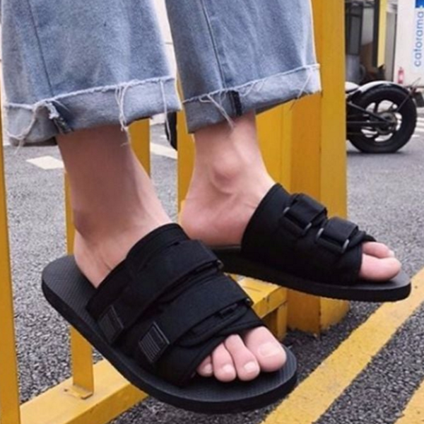 데일리 더블 스트랩 슬리퍼 패션 여성 슬리퍼 여름 외출 - 상품 이미지