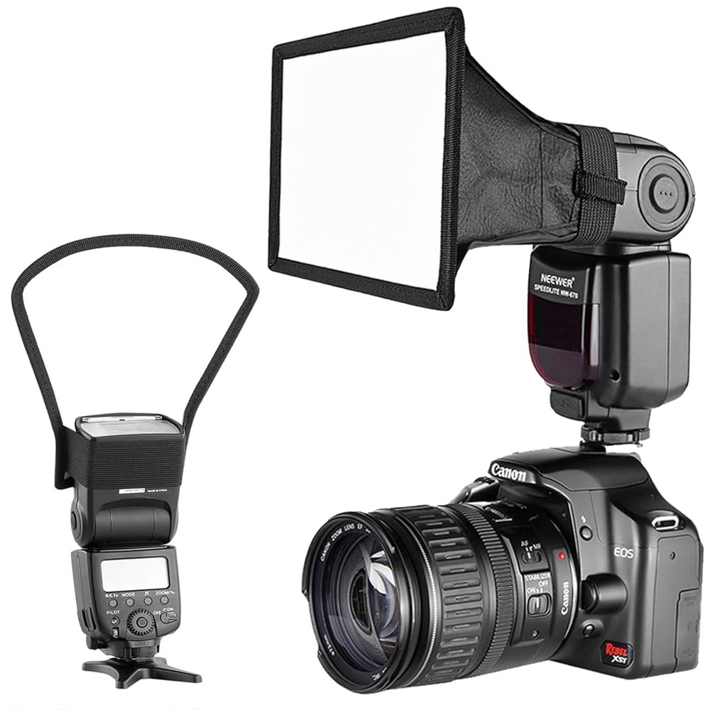 캐논 니콘 및 기타 DSLR 카메라 플래시를 위한 최신 스피드라이트 플래시 소프트박스 리플렉터 디퓨저 키트, TT560 TT850 TW561 NW670 VK750II - 상품 이미지