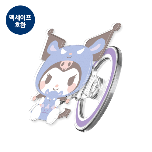 산리오 코스튬 헬로키티 맥세이프 그립톡 아크릴 스마트톡 캐릭터 8종 여성 아이폰 갤럭시 - 상세 이미지 2