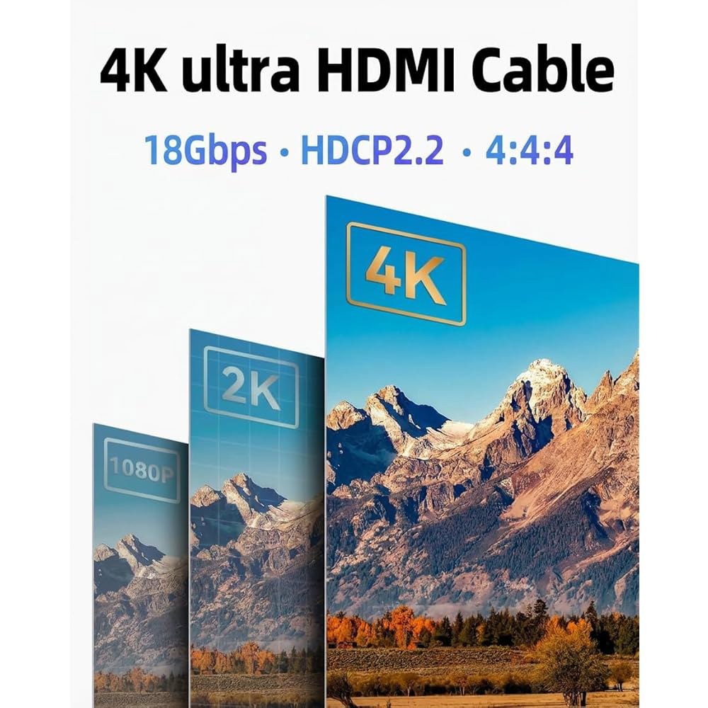 BOPLYBAY 100FT 광섬유 HDMI 케이블 4K@60Hz HDR, 100피트 장거리 주행을 위해 설계된 액티브 광 케이블, 프로젝터, 홈 시어터, TV용 슬림 인월 등급 - 상세 이미지 3