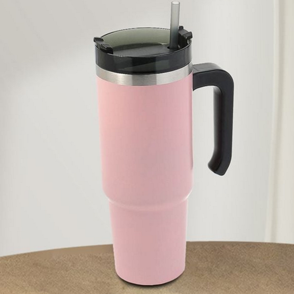스테인리스 보온 보냉 텀블러 드라이빙 손잡이 텀블러 900ml 대용량 - 상품 이미지