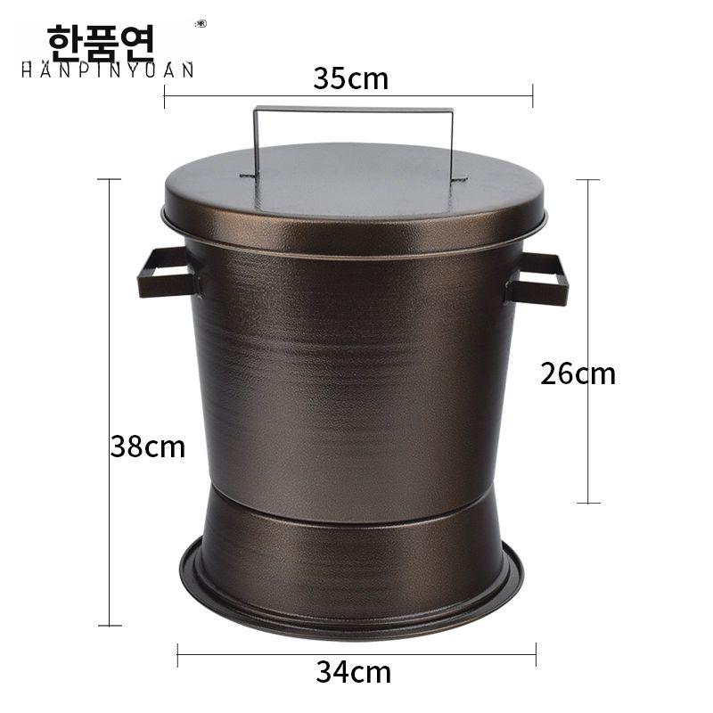 바베큐 숯통 업소용 보관 소화통 식당 고깃집 양동이 캠핑 차콜통 - 상세 이미지 5