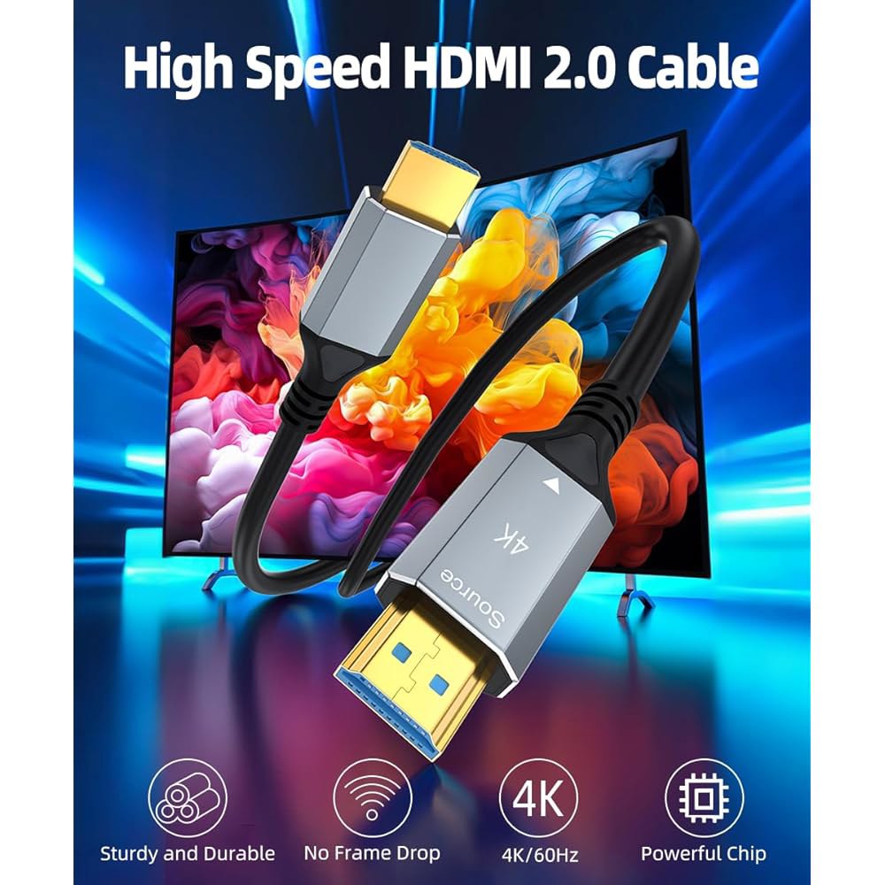 BOPLYBAY 100FT 광섬유 HDMI 케이블 4K@60Hz HDR, 100피트 장거리 주행을 위해 설계된 액티브 광 케이블, 프로젝터, 홈 시어터, TV용 슬림 인월 등급 - 상세 이미지 2