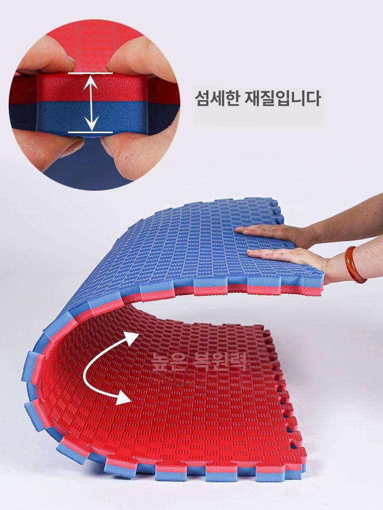 태권도 안전매트 체육관 나뭇결 유도 주짓수 복싱 운동 도장 코팅 - 상세 이미지 3