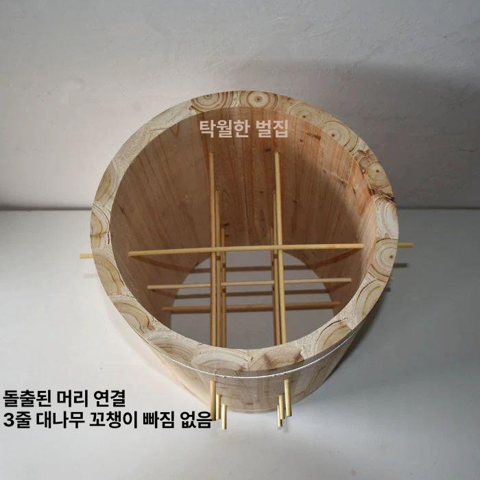 밀납 벌통 원형 벌집 하이브 양봉 상자 목재 장비 양봉통 - 상세 이미지 5