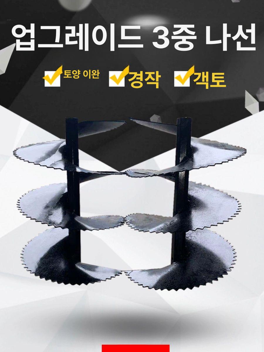 쟁기 휴립기날 밭갈이 농기계 관리기 이랑 도랑 파종 꼬리날 트랙터 부착형 - 상세 이미지 2