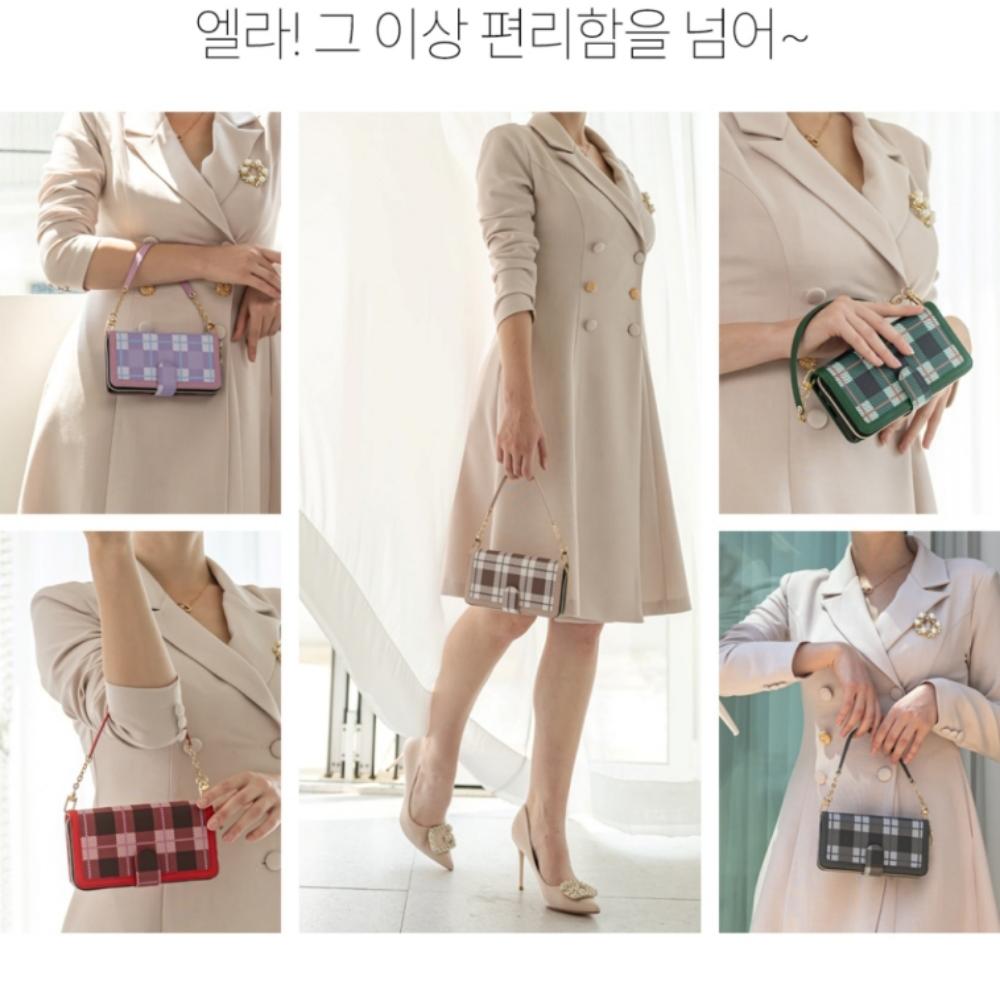 다이어리 지퍼 지갑케이스 리제 레드, 갤럭시S25엣지 SM-S937N - 상세 이미지 2