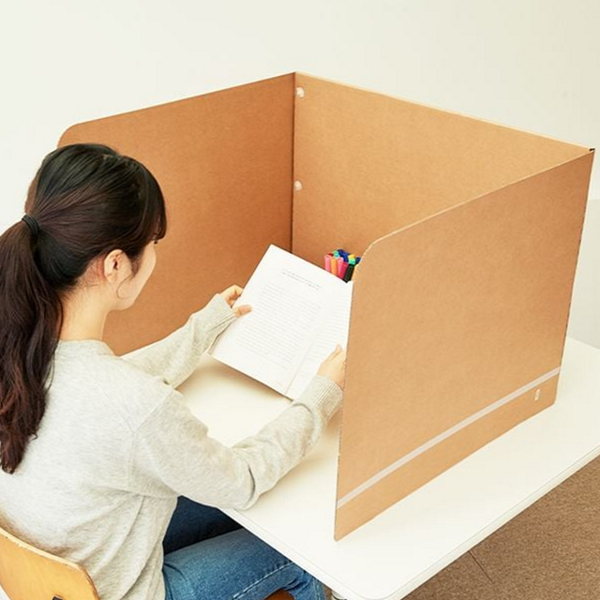 공부용 종이 독서실 칸막이 학습용 책상 집중 칸막이 학생 사무실 - 상품 이미지