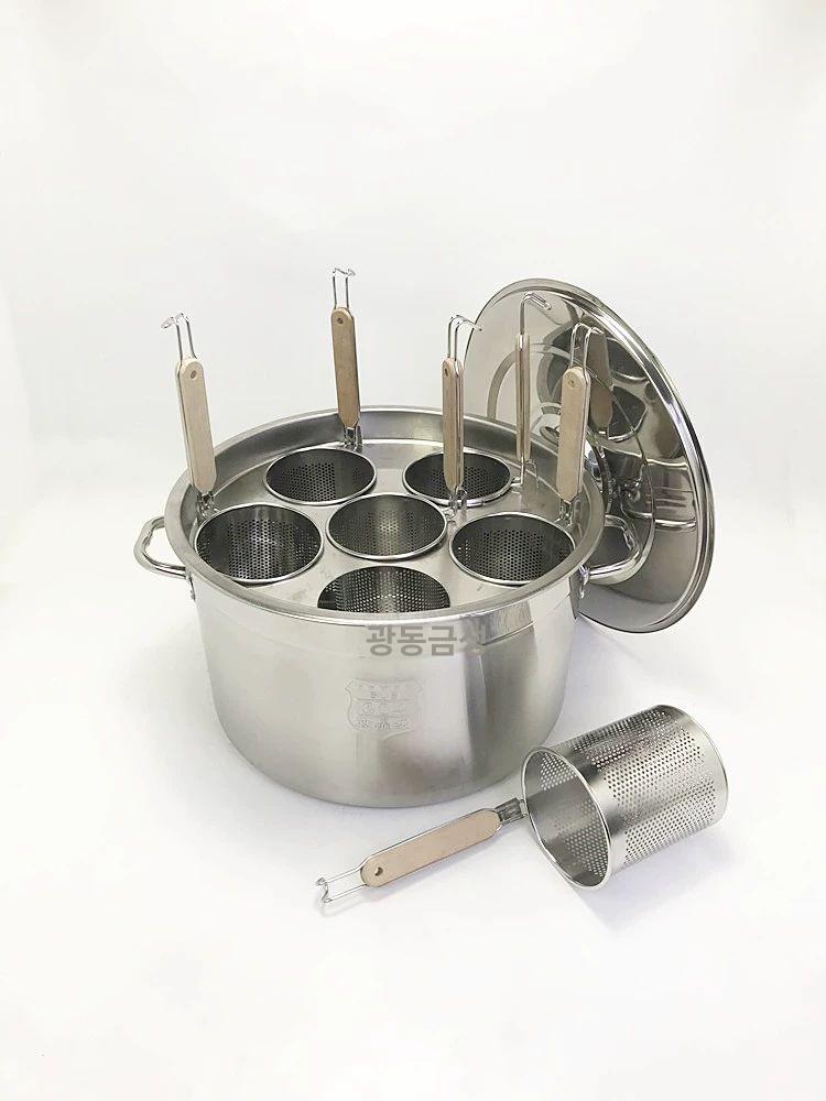 스테인리스 면탕기 업소용 잔치국수 탕면기 소면 우동 조리기 휴게소 야채면 - 상세 이미지 2