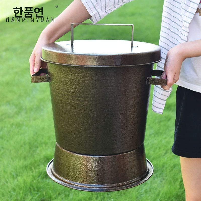 바베큐 숯통 업소용 보관 소화통 식당 고깃집 양동이 캠핑 차콜통 - 상세 이미지 3