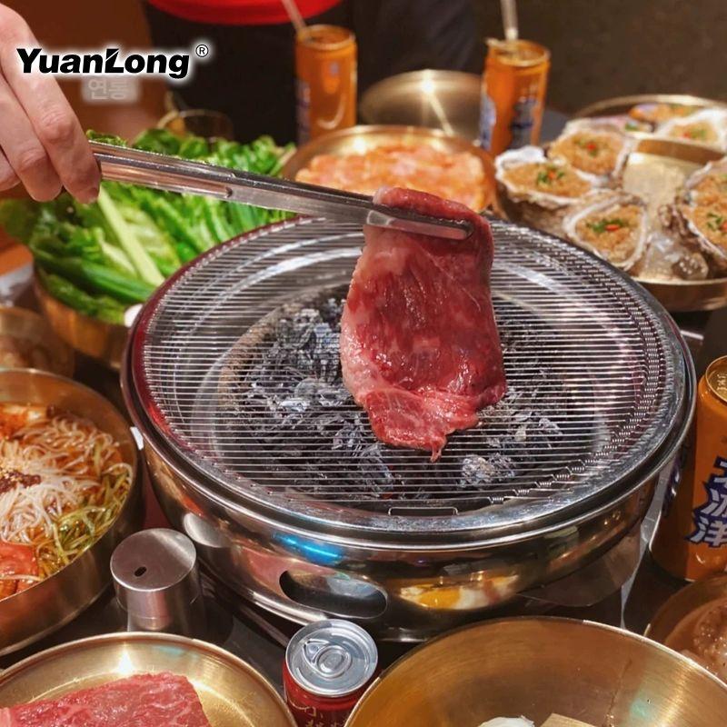 업소용 화로 항아리 숯불 그릴 바베큐 로스터 원형 야외 캠핑 BBQ - 상세 이미지 3