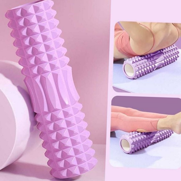 운동용 돌기형 폼롤러 마사지 하드 폼롤러 스트레칭 근막이완 - 상품 이미지