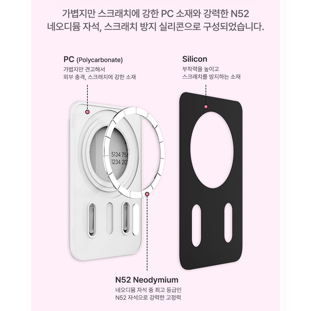 산리오 히팝 헬로키티 맥세이프 투명 카드지갑 카드케이스 캐릭터 7종 여성 아이폰 갤럭시 이미지 7