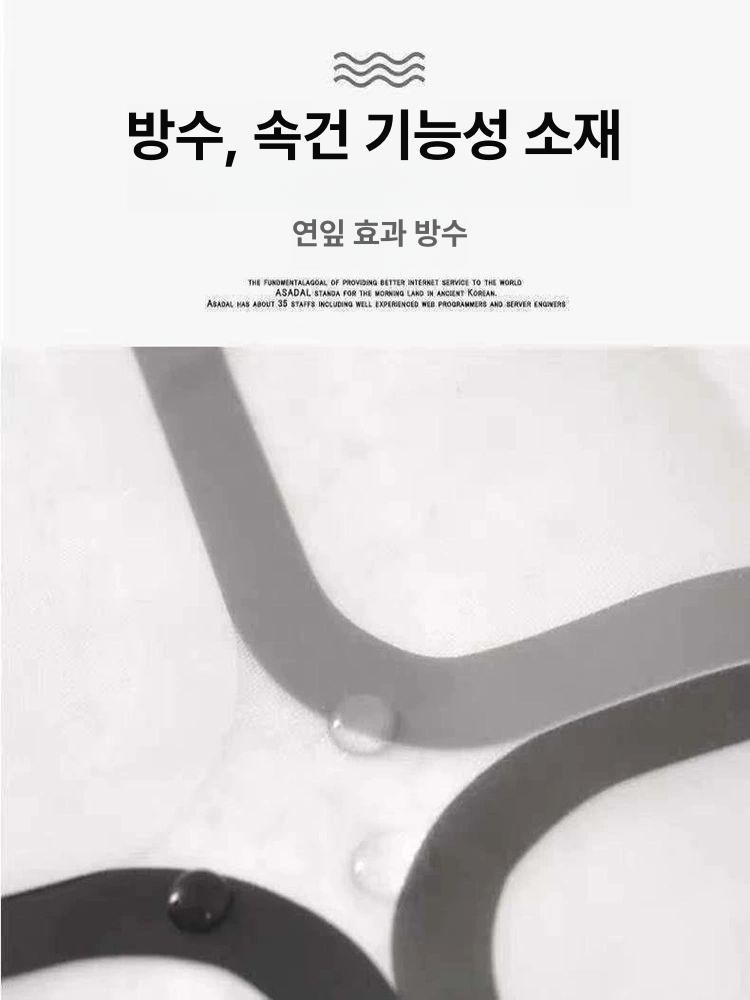 샤워 커튼봉 u자형 욕실 방수포 무타공 파티션 샤워부스 - 상세 이미지 3