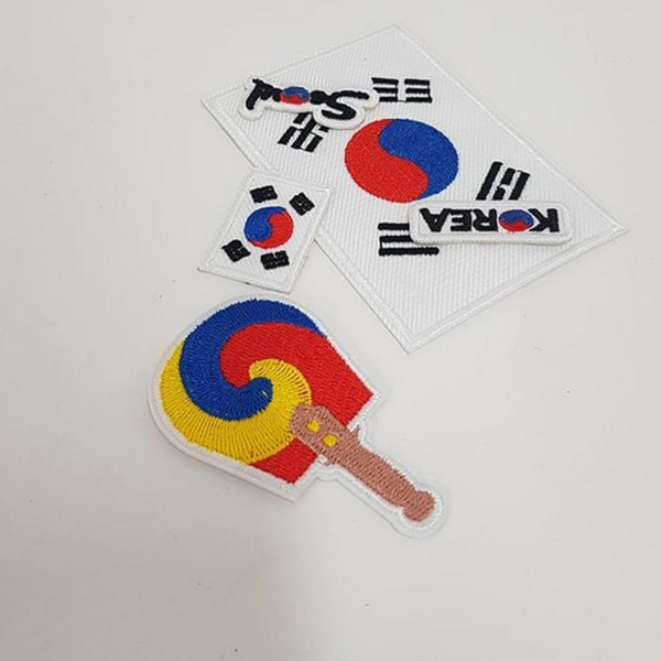 다리미 태극기 자수 패치 열부착 태극기 와펜 패치 꾸미기 수선용 - 상세 이미지 2