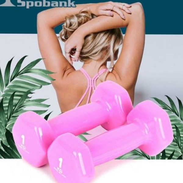 다이어트 미용 아령 웨이트 1kg 아령 코팅 덤벨 여성 운동 - 상품 이미지