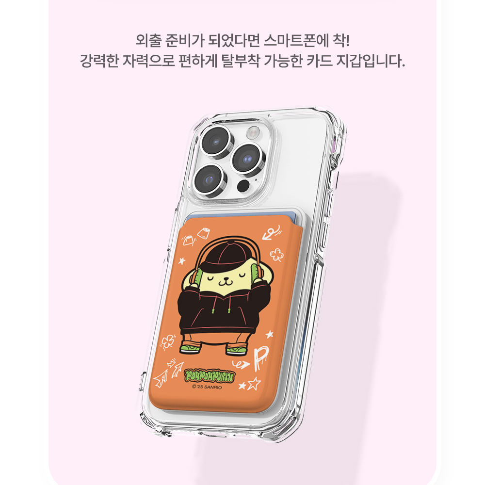 산리오 히팝 헬로키티 맥세이프 투명 카드지갑 카드케이스 캐릭터 7종 여성 아이폰 갤럭시 - 상세 이미지 4
