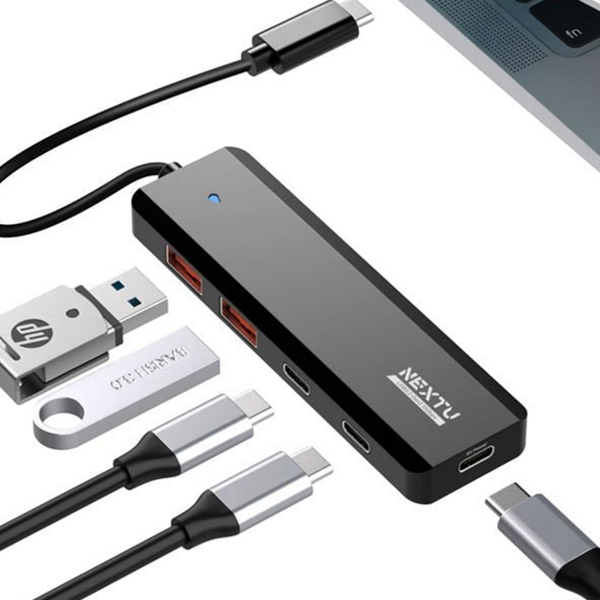 멀티 usb c 타입 허브 휴대용 usb 허브 노트북 고속 - 상품 이미지
