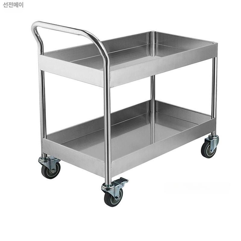 SUS 304 카트 스테인레스 운반 대차 3단 2단 이동식 - 상품 이미지