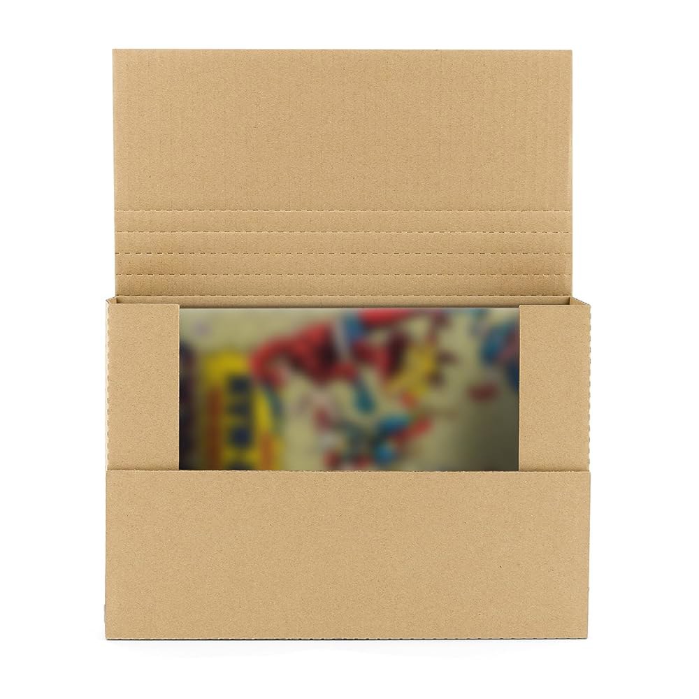 매트 보드 센터, 25팩 27.9 x 문서 우편용 2인치) 쉽게 상자 5.1cm(10.75 조절 있는 만화책 수 배송 우편물, 높이 19.1 사진 접을 및 골판지 가능한 상자, - 상품 이미지