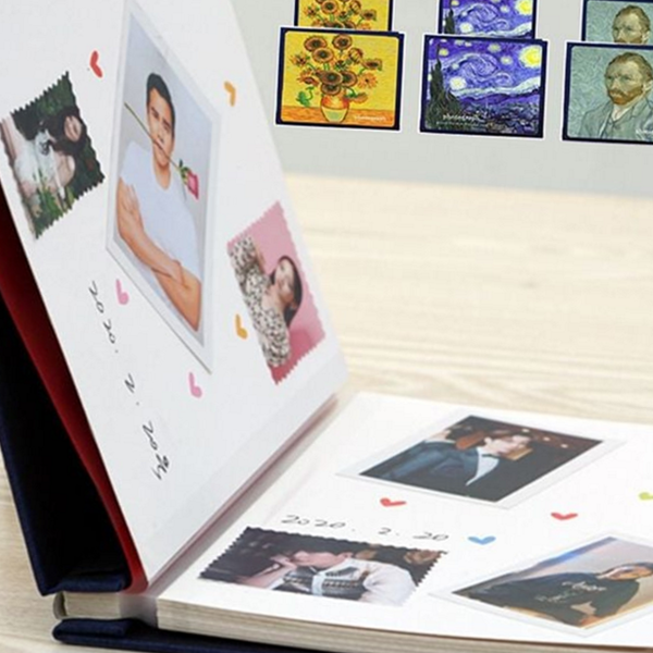 클래식 접착식 사진 앨범 레트로 빈티지 사진 앨범 가족사진 기록용 - 상품 이미지