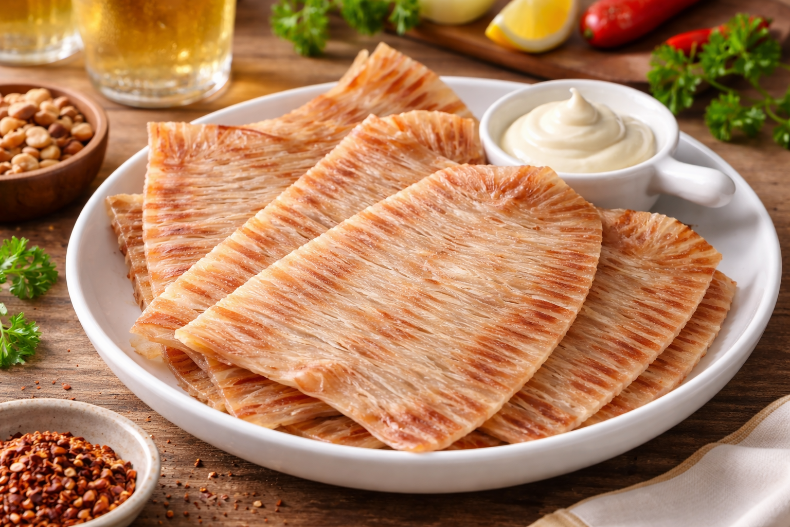 (오징어 91%) 국내가공 말랑한 촉촉 전기구이 몸통오징어구이 마른안주 1kg, 1개 - 상세 이미지 3