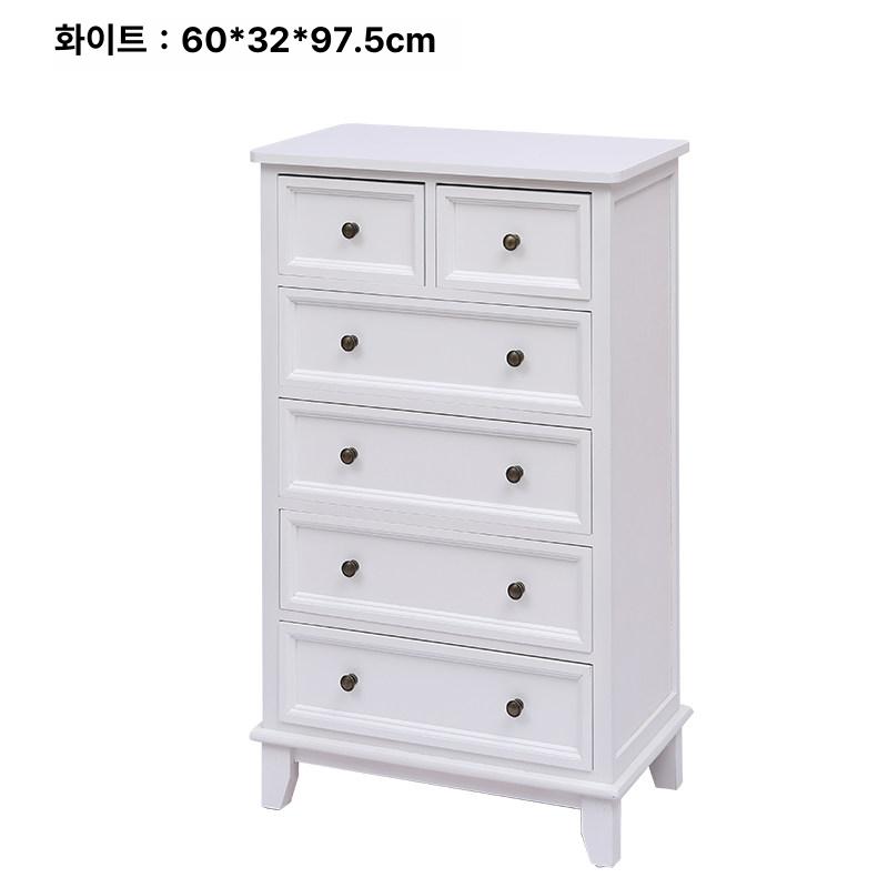 5단 6단 7단 서랍장 원목 깔끔한 와이드 수납장 선반 슬라이딩 - 상세 이미지 4