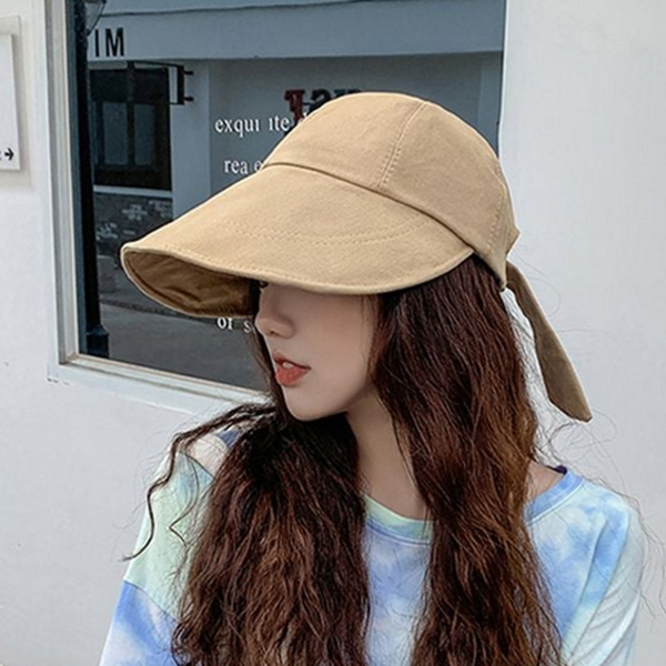 데일리 여성 썬 캡 돌돌이 여성 선 캡 휴대용 여름 - 상품 이미지