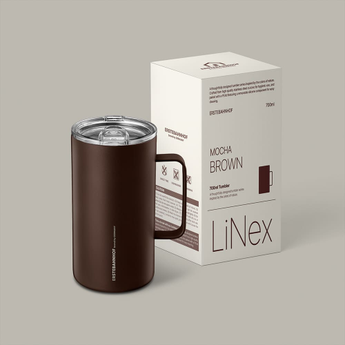 스텐 이중 진공머그 보온보냉 손잡이컵 사무실컵 결로방지 700ml - 상세 이미지 4