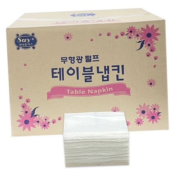 일회용 테이블 냅킨 업소용 무형광 냅킨 위생 종이 대용량 - 상품 이미지