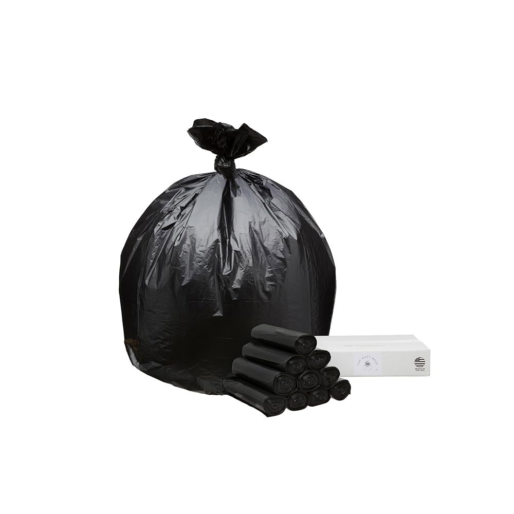 Top Knot Bags 45갤런 쓰레기 봉투 44갤런 x 제조 101.2L(40갤런) 411갤런 라이너 42갤런 43갤런 캔 116.8cm(40 미국 벌크 1.2mm 46인치) - 상품 이미지