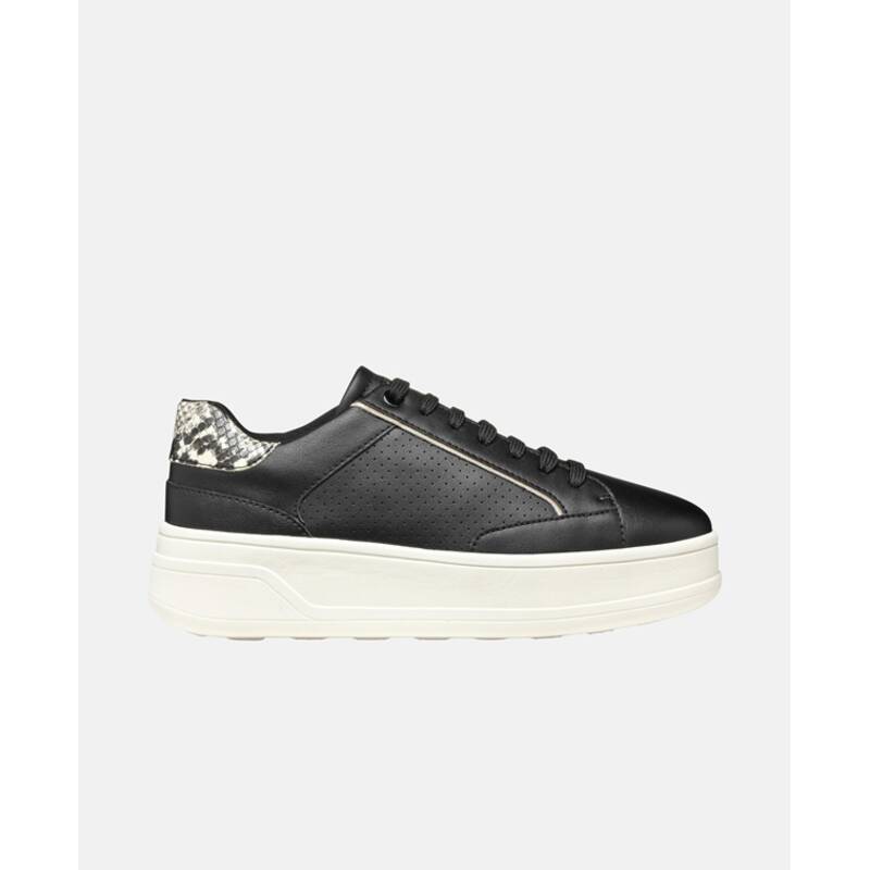 제옥스 스페리카이큐브2 레더 가죽 플랫폼 키높이 스니커즈 블랙 여성 D55WVB 0BCAR - 상품 이미지