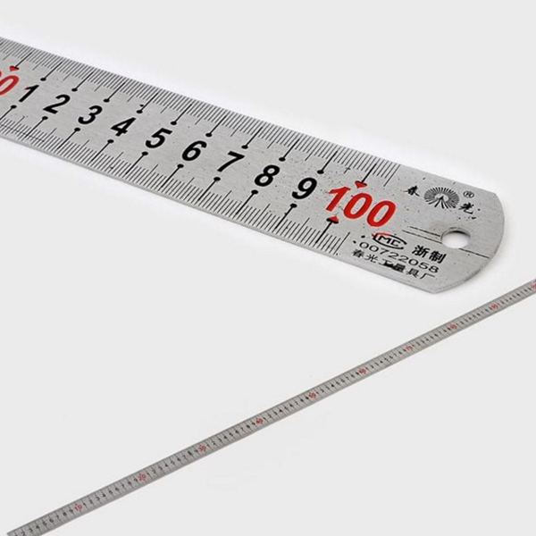 내구성 스틸 자 금속 스테인리스 자 100cm 직선자 - 상품 이미지