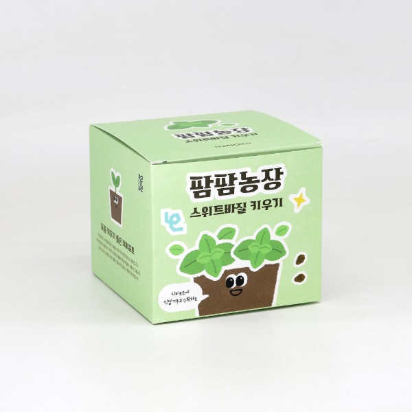 스위트바질 모종 화분 식물 키우기 교육자료 유치원 어린이집 미니텃밭 - 상품 이미지