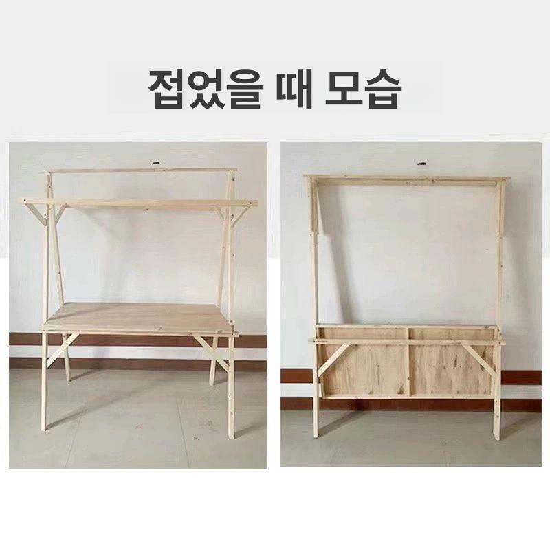 행사 부스 야시장 진열 플리마켓 매대 판촉용 야외 노점상 가판대 이벤트 포장마차 - 상세 이미지 5