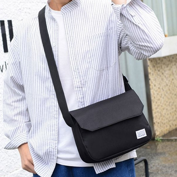 나일론 데일리 크로스 백 스퀘어 학생 크로스 백 가벼운 수납 - 상품 이미지