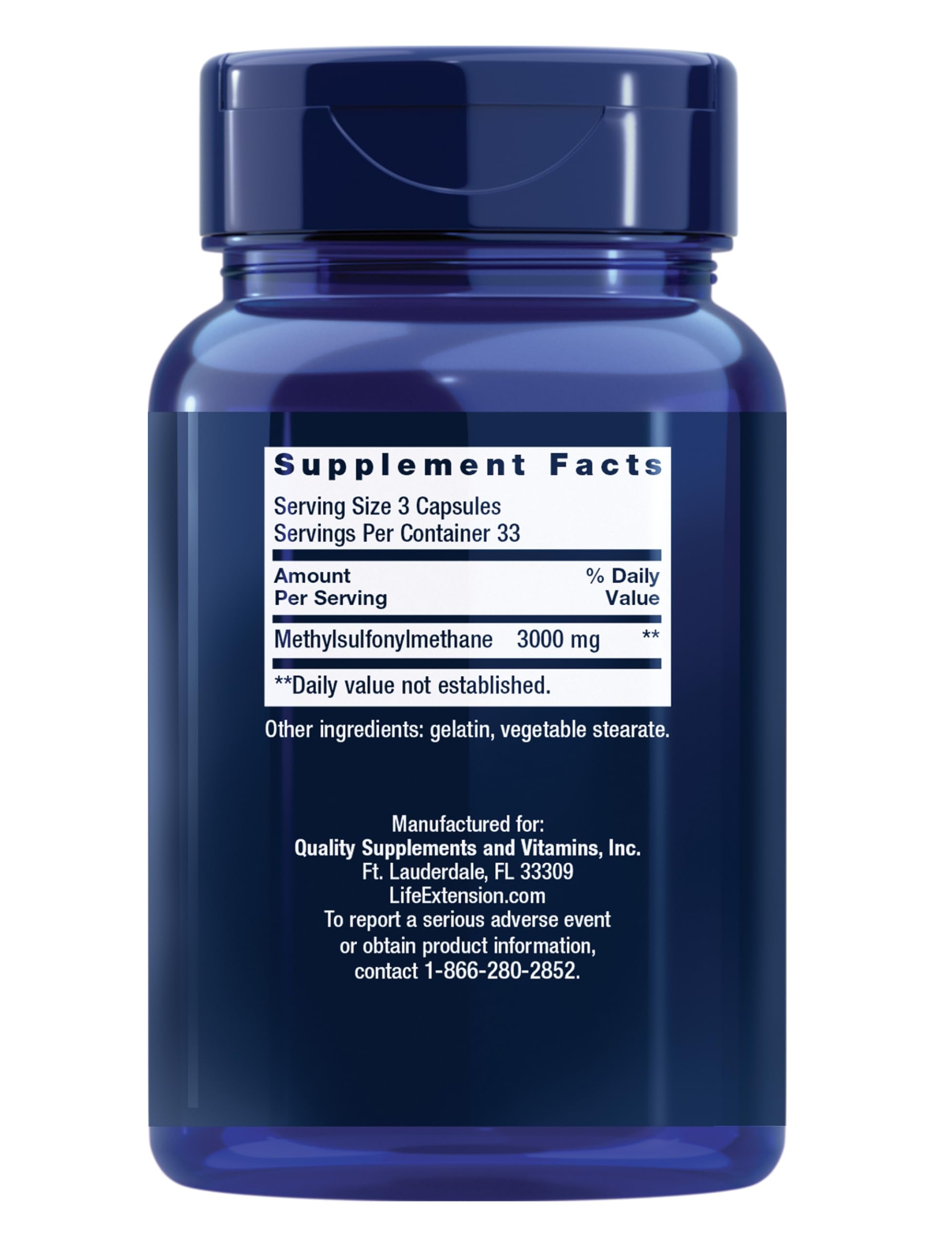 라이프익스텐션 MSM 1000mg 100캡슐 - 상세 이미지 2