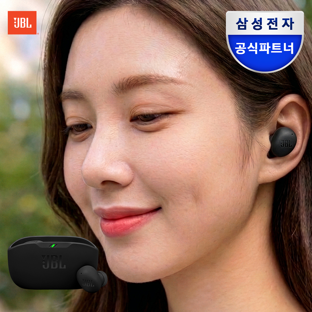 삼성전자 JBL WAVE BUDS2 노이즈캔슬링 무선 블루투스 이어폰 블랙