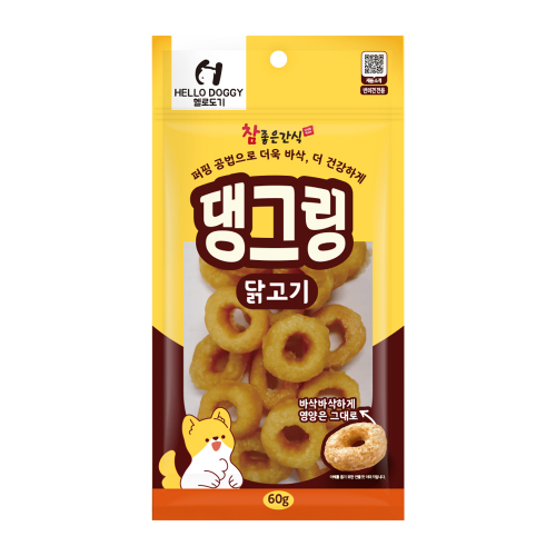 댕그링 도넛껌  60g 닭고기, 60g, 1개 - 상품 이미지