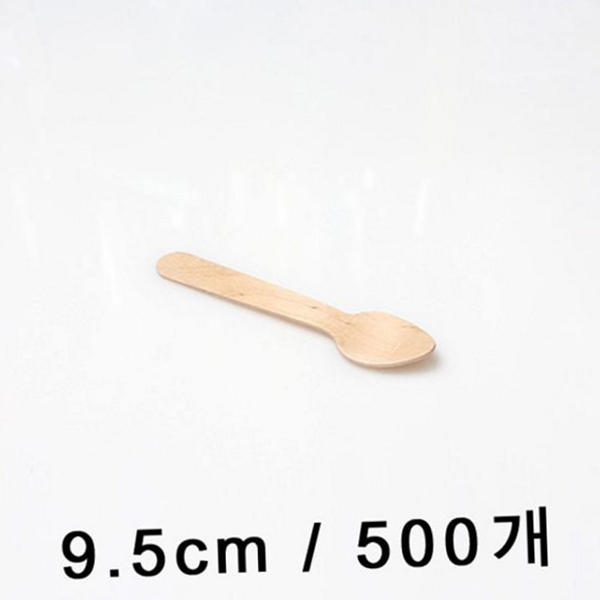 아이스 나무 스푼 업소용 우드 스푼 작은 수저 - 상품 이미지