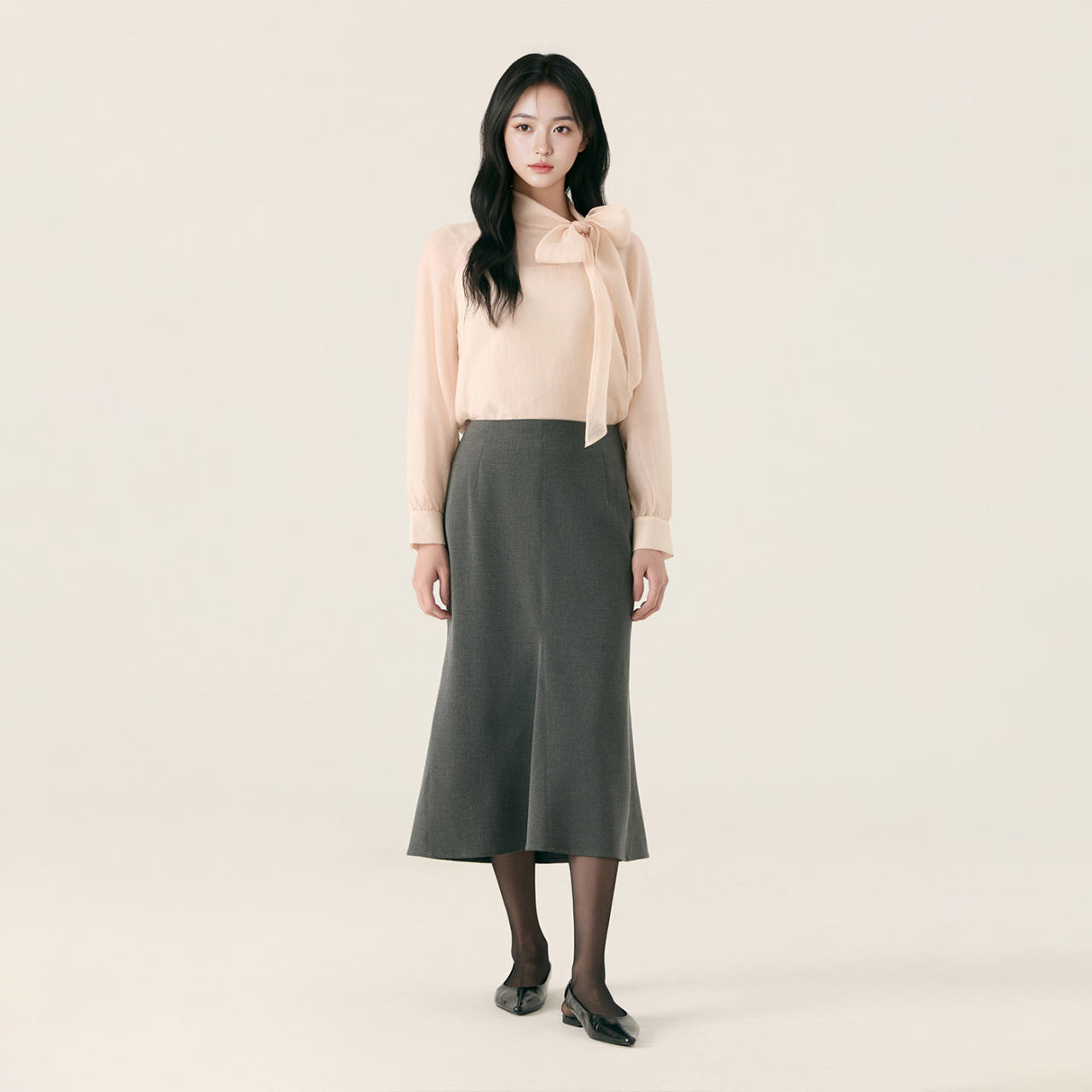 로엠 언발 롱 스커트 RMWHG23ST2 이미지 2