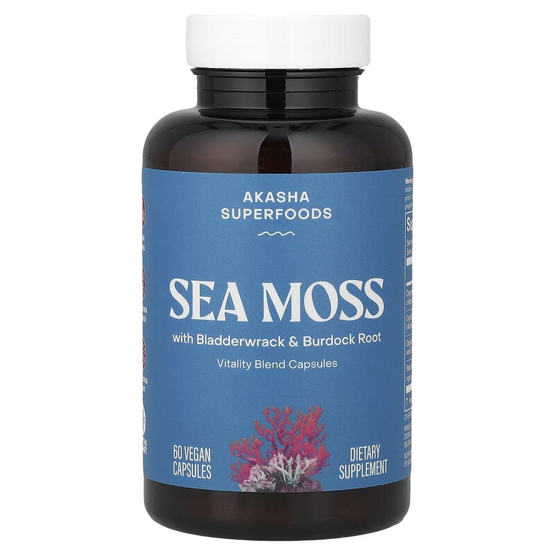 Akasha Superfoods 바다 이끼 60정, 1개 - 상품 이미지